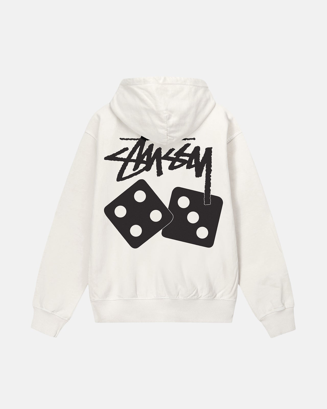 Stüssy Dice Pigment Dyed Hoodie Natural