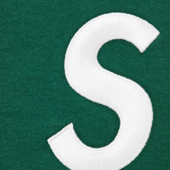 Supreme S Logo Zip Up Hooded Sweatshirt Dark Green