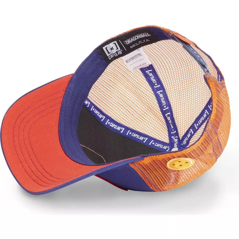 Capslab Trucker Dragon Ball Super Goku Snapback Naranja/Azul
