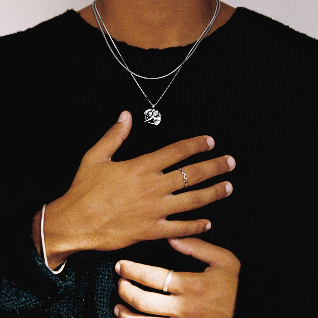 TwoJeys Cupid Necklace Silver