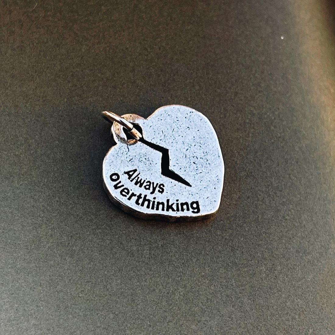 TwoJeys Broken Heart Charm Silver